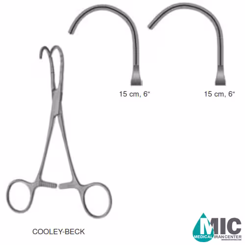 کلمپ آناستوموز آتروماتیک با دندانه کولی-بک(COOLEY-BECK)