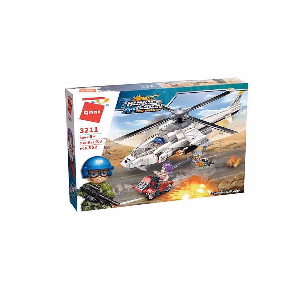 ساختنی کیومن مدل هلیکوپتر نظامی کد C3211