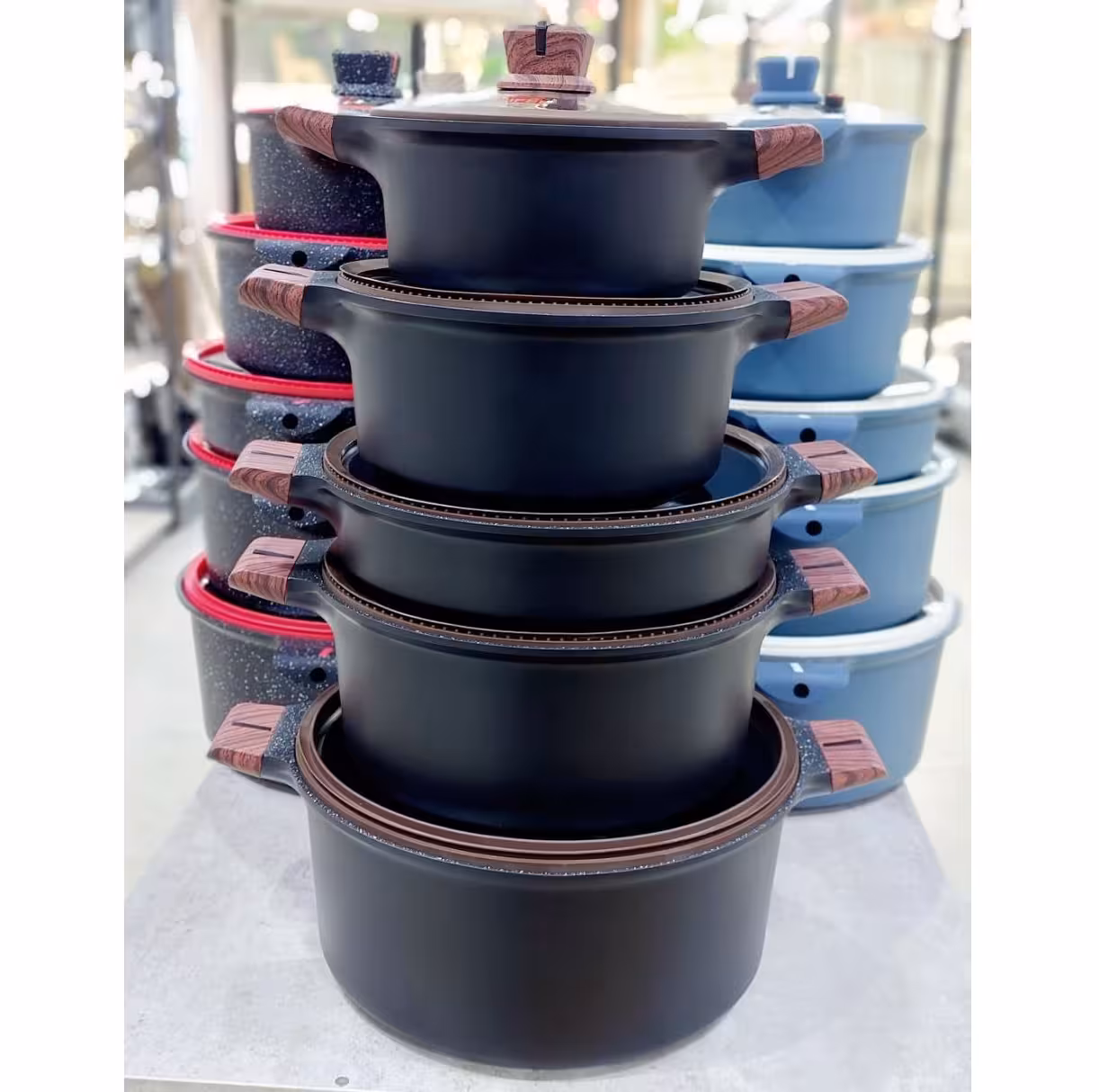 سرویس قابلمه 10 پارچه گرانیتی کد 16