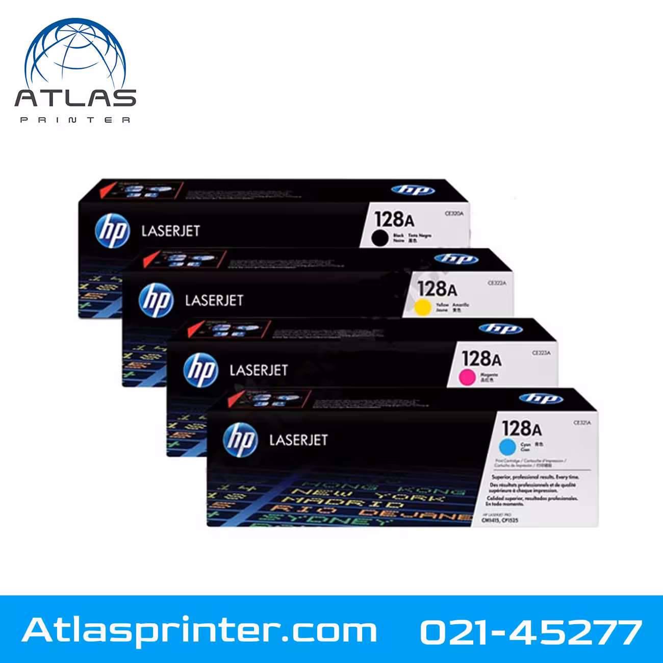 کارتریج ست چهار رنگ اچ پی HP 128A