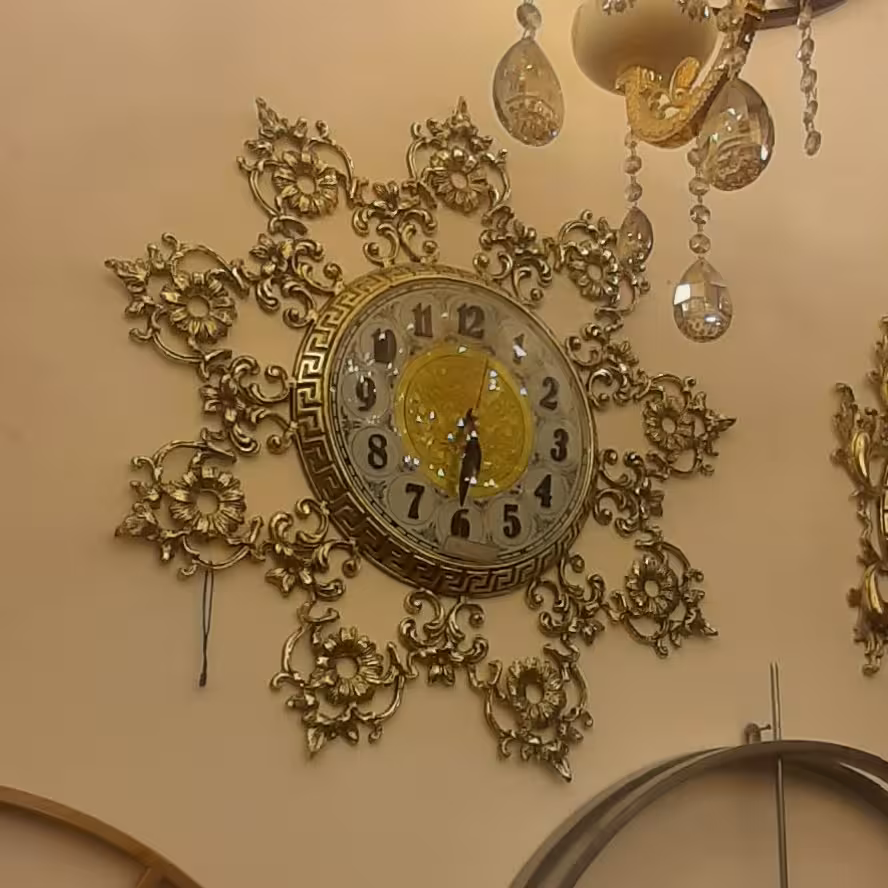 ساعت دیواری برنجی   zl00048