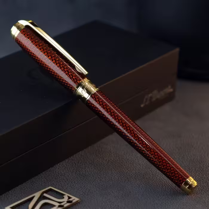 خودنویس اس تی دوپو لاین دی گیلوش ST DUPONT Line D firehead guilloche