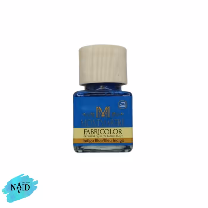 رنگ پارچه مونمارت رنگ Indigo Blue حجم 55 میلی لیتر کد 42