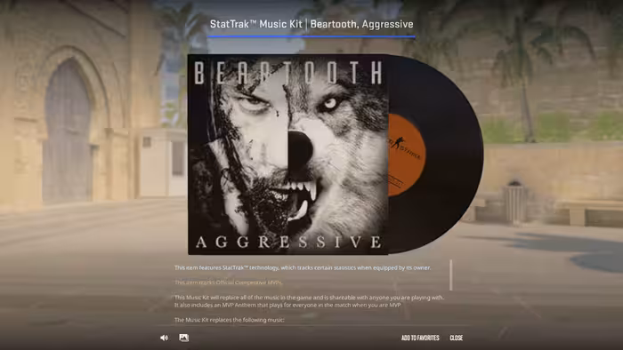 StatTrak™ Music Kit | Beartooth, Aggressive
