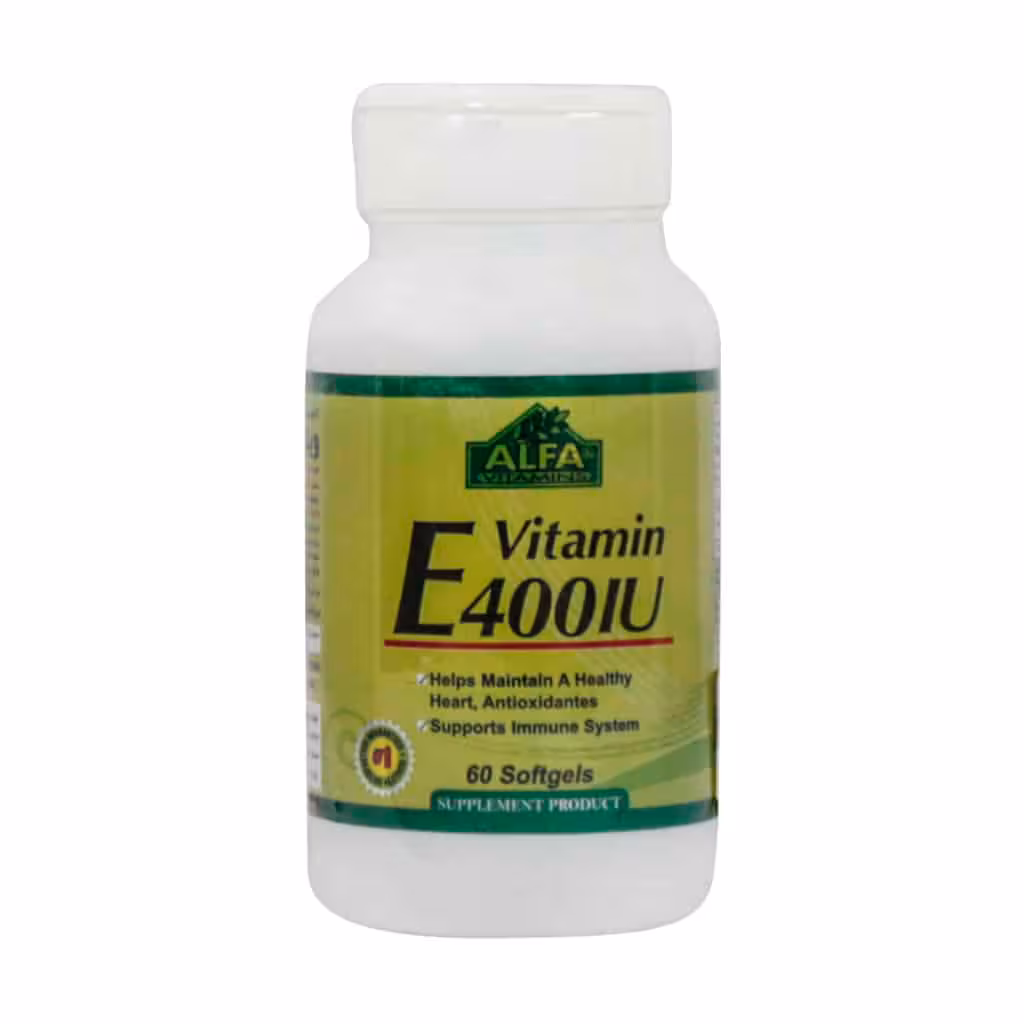سافت ژل ویتامین ای 400 آلفا ویتامینز | Alfa Vitamins Vitamin E 400 IU