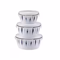 ظرف نگهدارنده غذا چینی 3 تایی وارداتی کد KIT-55