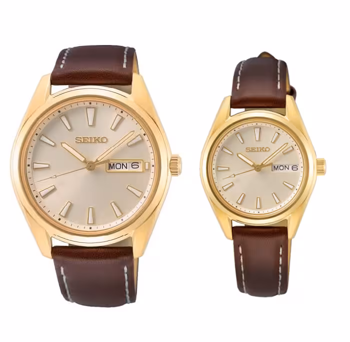 ساعت مچی سیکو ست زنانه و مردانه مدل SEIKO SUR456P1 SUR450P1