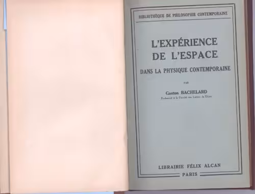 خرید و دانلود نسخه کامل کتاب L’expérience de l’espace dans la physique contemporaine