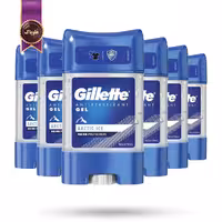 6 عدد دئودورانت ژلی ضدتعریق مردانه ژیلت Gillette مدل یخ قطبی Arctic Ice حجم 70 میلی‌ لیتر (اورجینال)
