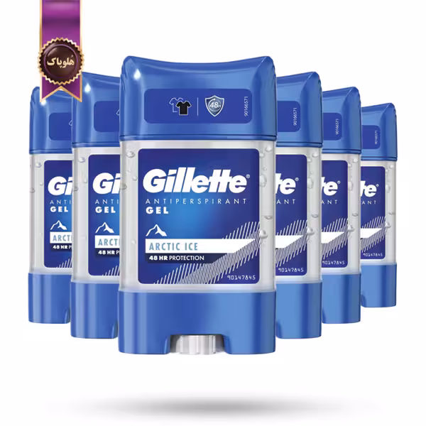 6 عدد دئودورانت ژلی ضدتعریق مردانه ژیلت Gillette مدل یخ قطبی Arctic Ice حجم 70 میلی‌ لیتر (اورجینال)