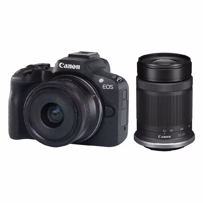 دوربین بدون آینه کانن Canon EOS R50 Mirrorless Camera Kit 18-45 & 55-210 Lens