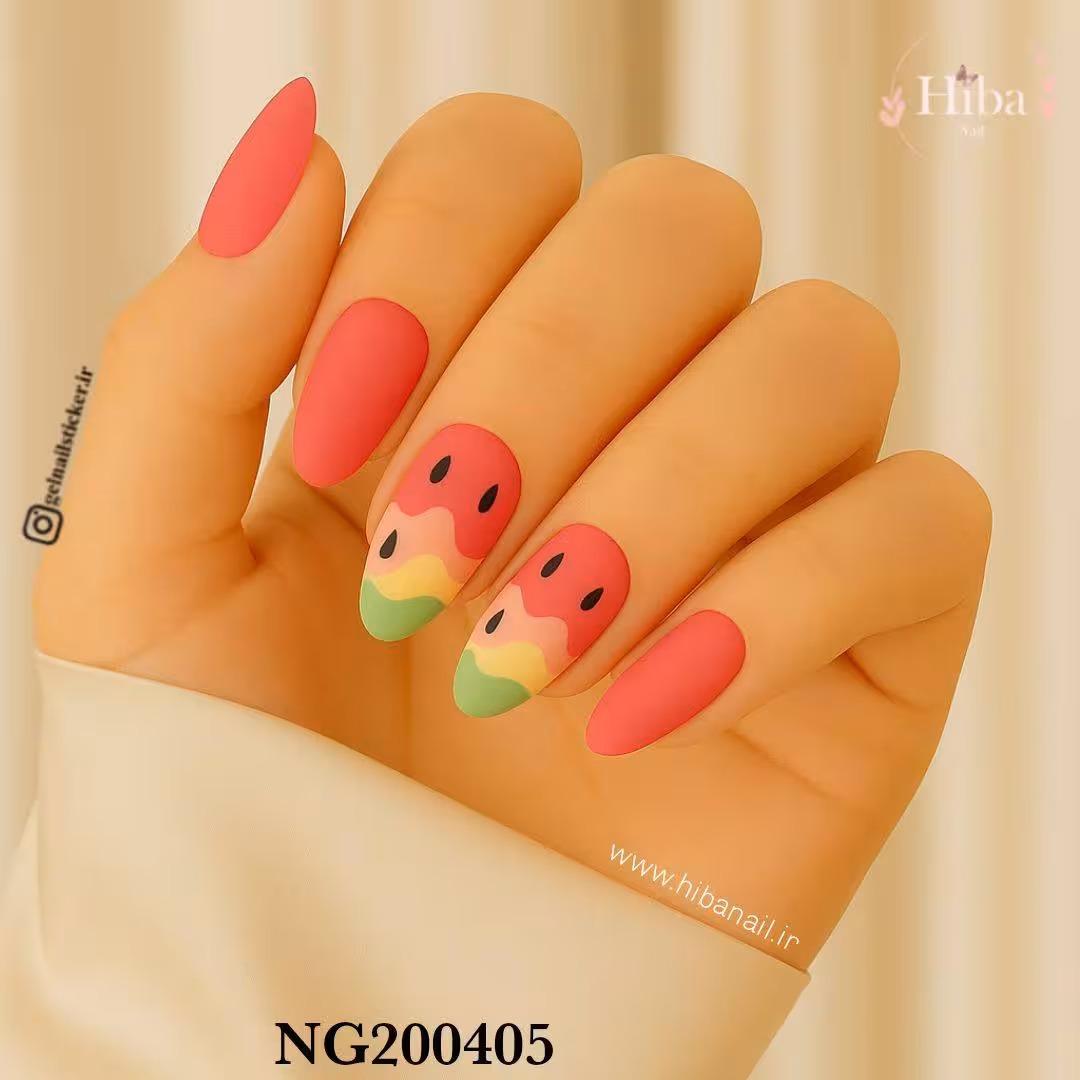 استیکر ژله ای کاشت ناخن (نیل رپ)_کد NG200405