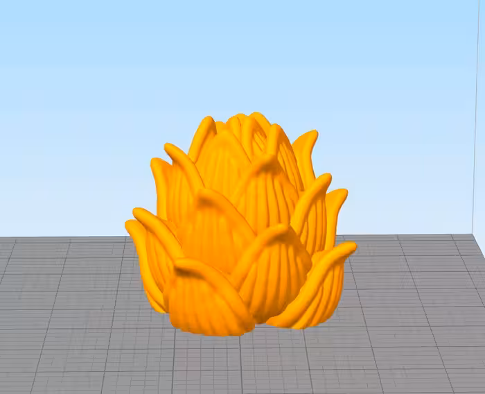 مدل سه بعدی گل لوتوس (STL)