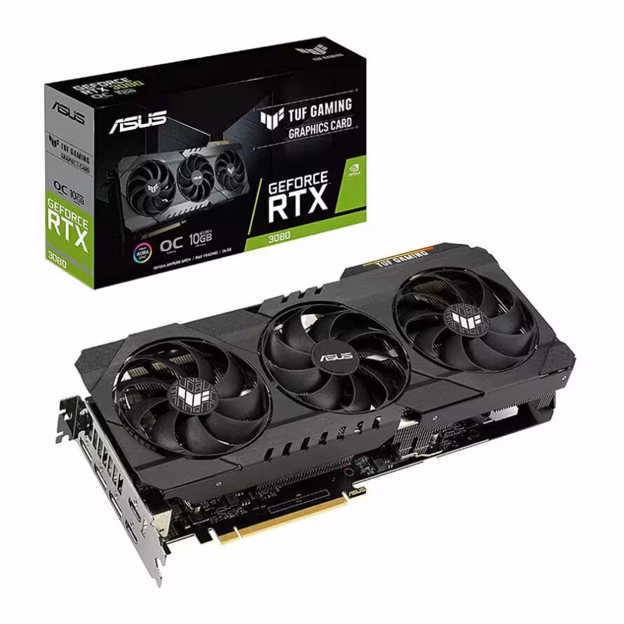 خرید کارت گرافیک ایسوس Graphics ASUS TUF RTX 3080 O10G GAMING با بهترین قیمت