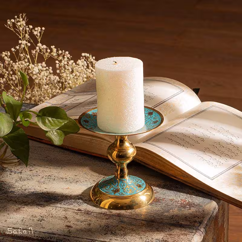 شمع استوانه اکلیلی سفید