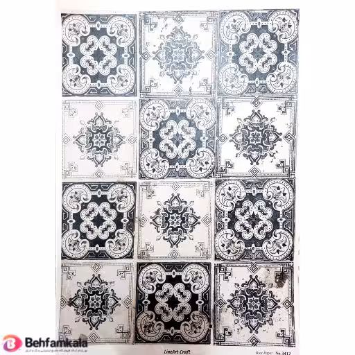دکوپاژ برنجی(الیافی)پشت چسب دار ریچ کد 3412