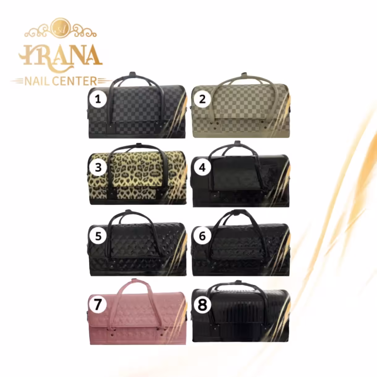 کیف لوازم ارایش مدل کاشت ناخن طبقاتی