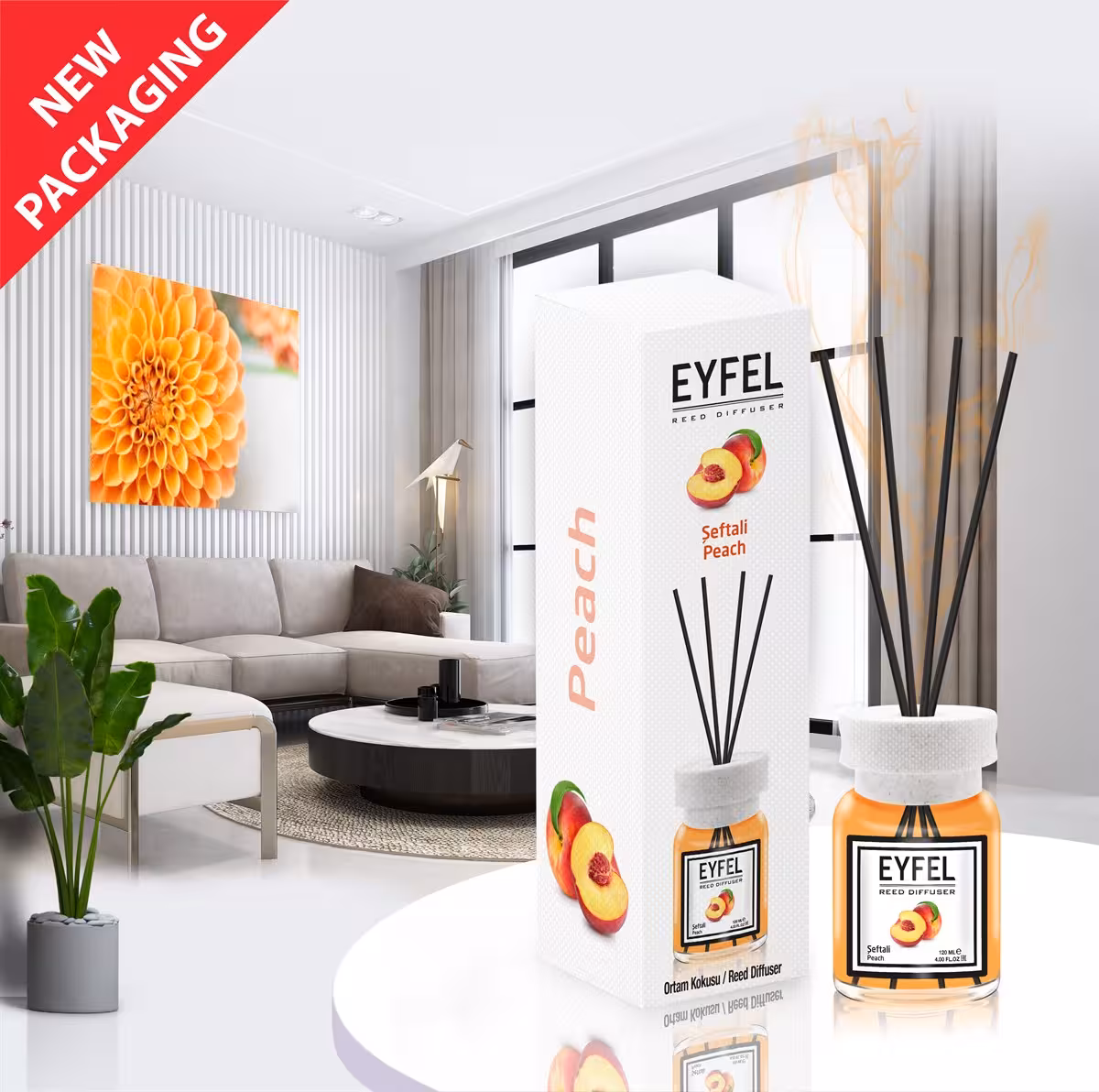 خوشبوکننده هوا ایفل رایحه هلو حجم 120 میلی لیتر (100% اصل)