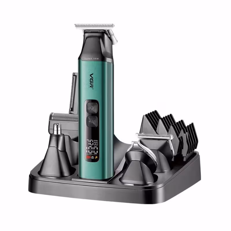 ماشین اصلاح موی صورت و بدن شارژی وی جی ار مدل V-117 | کالا مکس