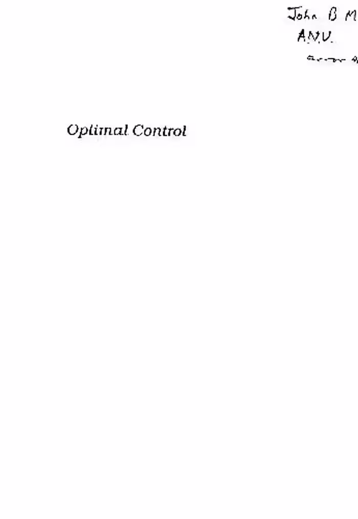 خرید و دانلود نسخه کامل کتاب Optimal Control