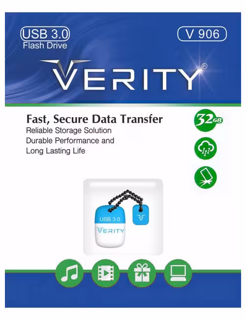 فلش مموری وریتی مدل V906 USB3 ظرفیت 32 گیگابایت