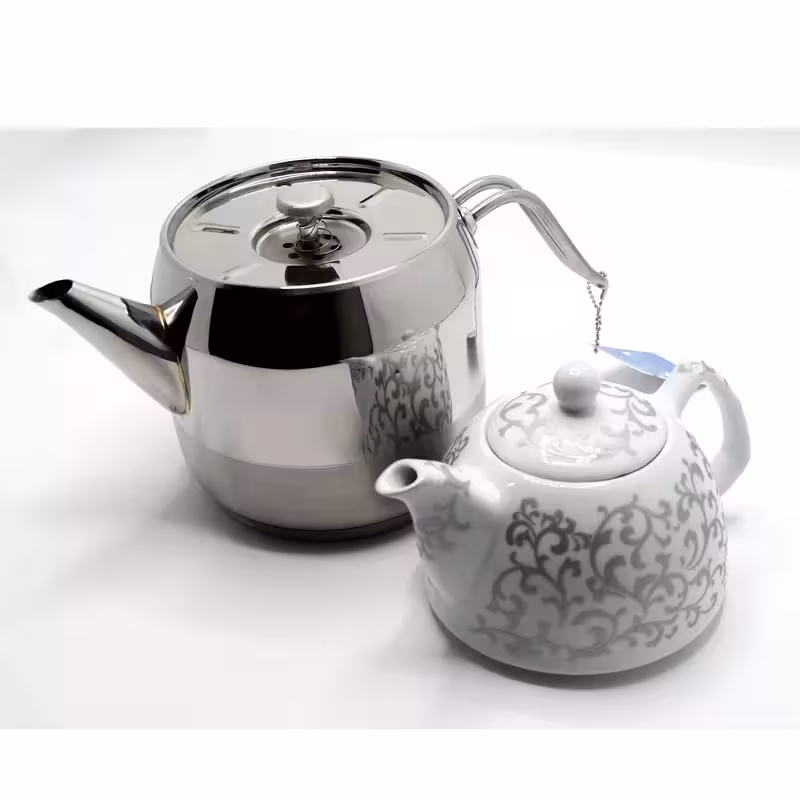 ست کتری و قوری مدل UN-7280 گنجایش کتری 2 لیتر گنجایش قوری 0.5 لیتر
