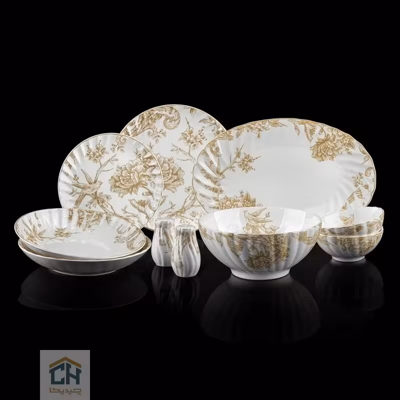 سرویس غذاخوری چینی 28 پارچه گلدکیش ست 6 نفره طرح Sarina مدل GK646387