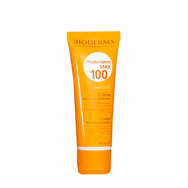 کرم ضد آفتاب SPF100 بایودرما مدل فتودرم مکس بدون رنگ 40 میلی لیتری