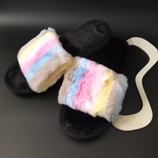 دمپایی روفرشی طرح رنگین کمان کد 1