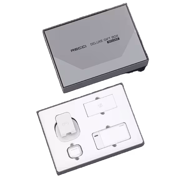 پک هدیه رسی مدل RG05 – شامل ایرپاد، هولدر موبایل، پاوربانک و کابل شارژ 3سر