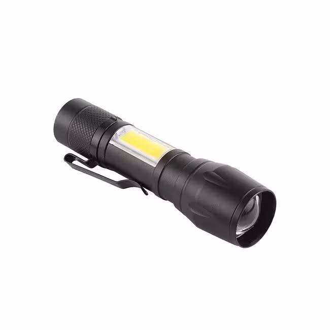 چراغ قوه جیبی گیره دار COB USB