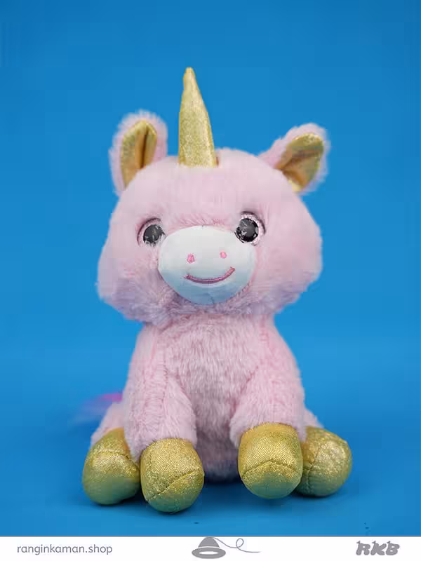 عروسک اسب تک شاخ چشم عسلی Honey-eyed unicorn pony doll