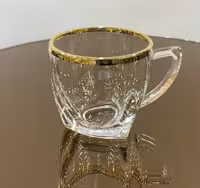 ماگ چایخوری لب طلا و نقره
