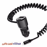 شارژر فندکی خودرو 110 وات پرودو مدل PD-FWCH046-BK ا Porodo PD-FWCH046-BK 110W Car Charger, USB-A C Ports, 12-24V Input (تک/عمده)