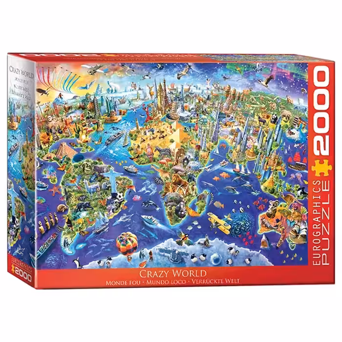 پازل 2000 تکه یوروگرافیکس Eurographics طرح جهان دیوانه