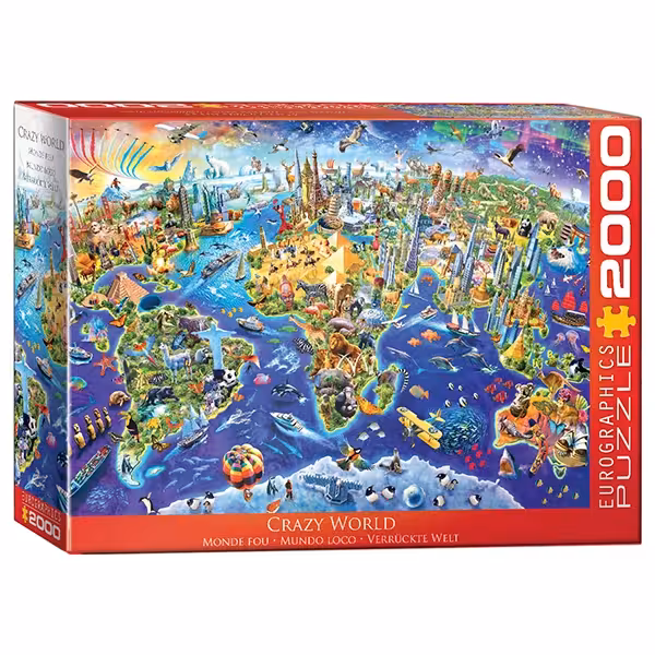 پازل 2000 تکه یوروگرافیکس Eurographics طرح جهان دیوانه