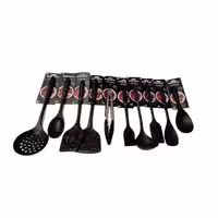 سرویس کفگیر و ملاقه 10پارچه شنگیا مدل سیلیکونی کد NEW 10-1 | کالا مکس