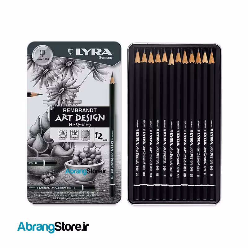 مداد طراحی رامبراند لیرا ست 12 عددی | LYRA Rembrandt ArtDesign