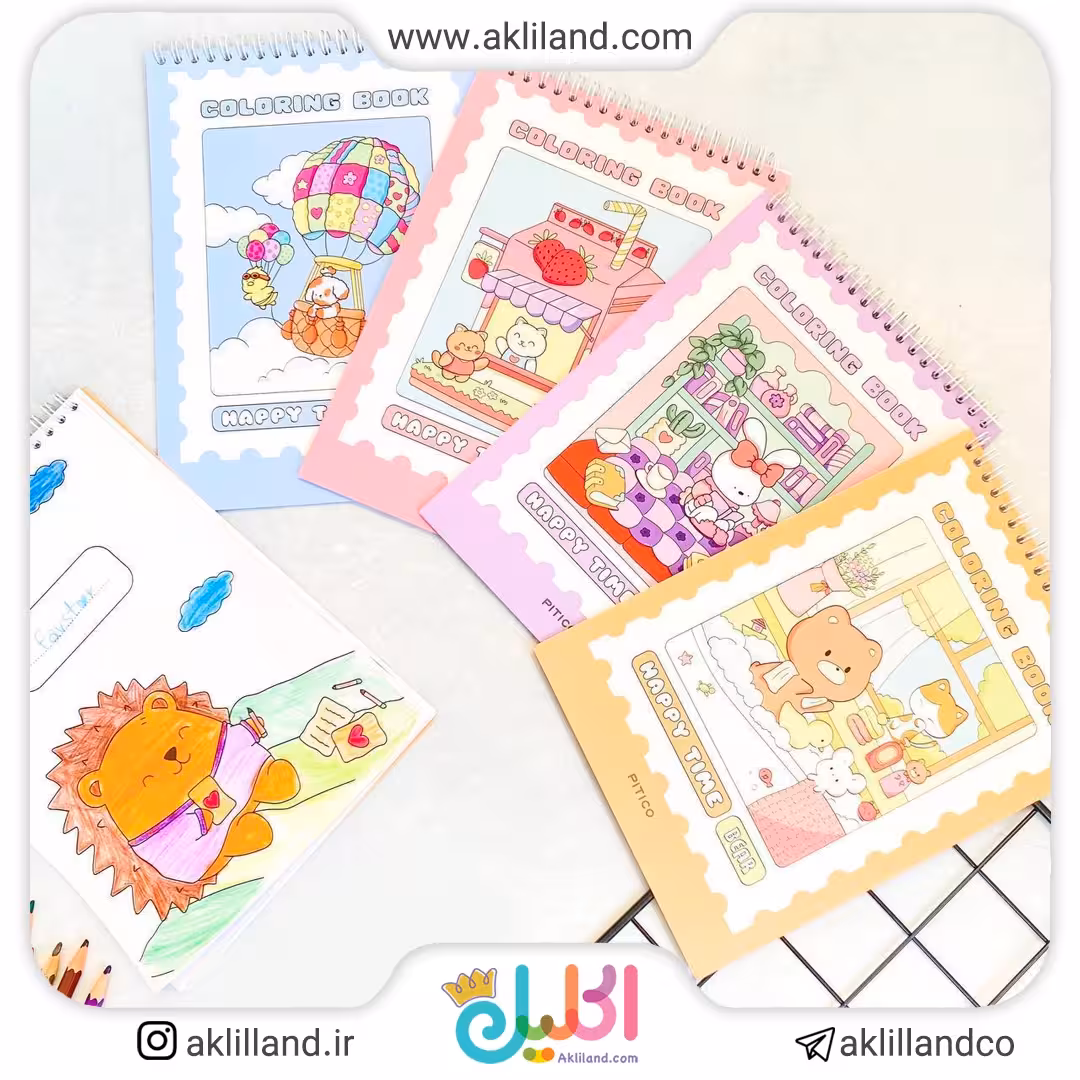 دفتر رنگامیزی پیتیکو کد410