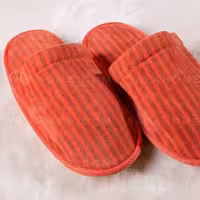 دمپایی حوله ای پودایران طرح شیک ماتیکی سایز 40 با کفی طبی و ضد لغزش