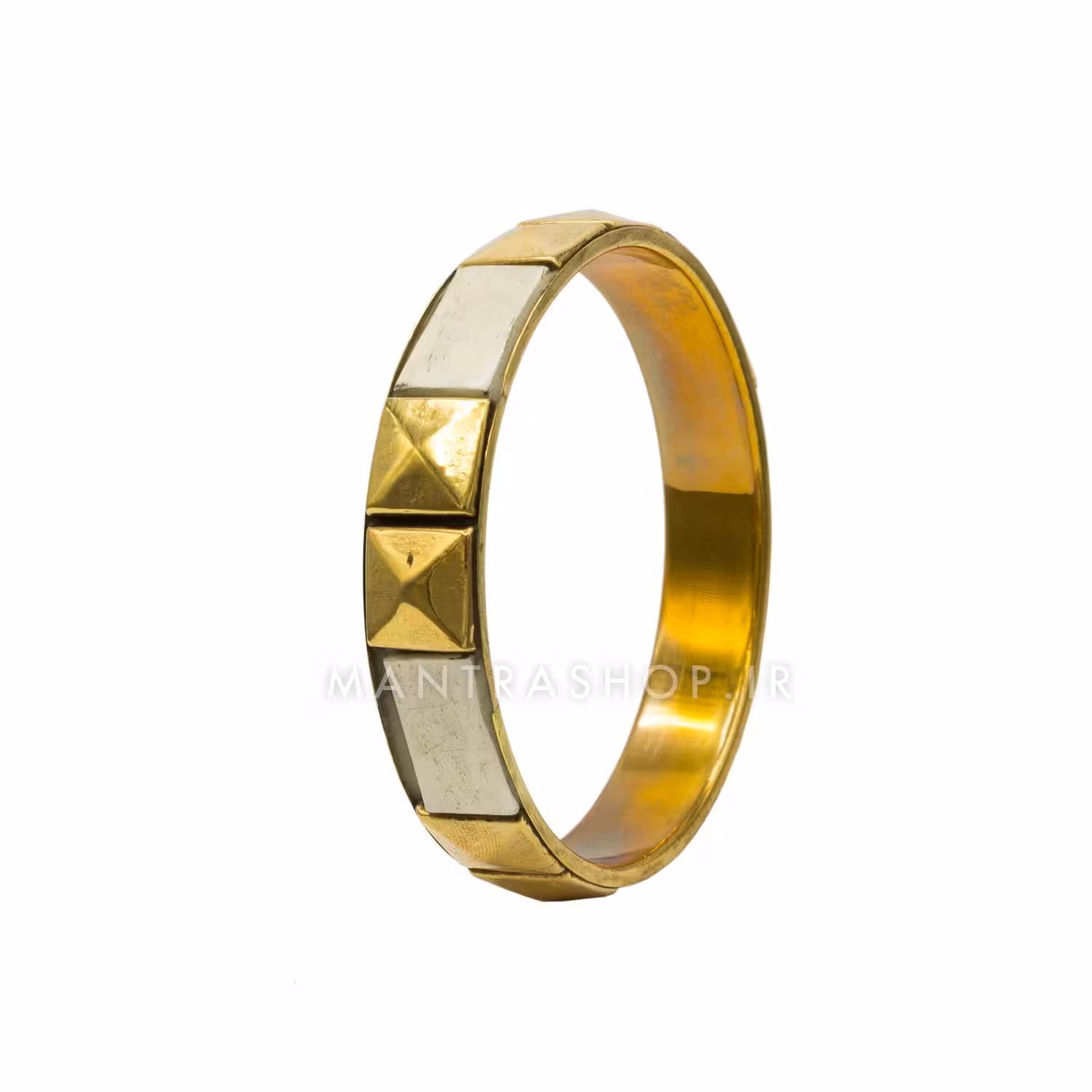 النگو برنجی دست ساز هندی و صدف طبیعی کد 1305