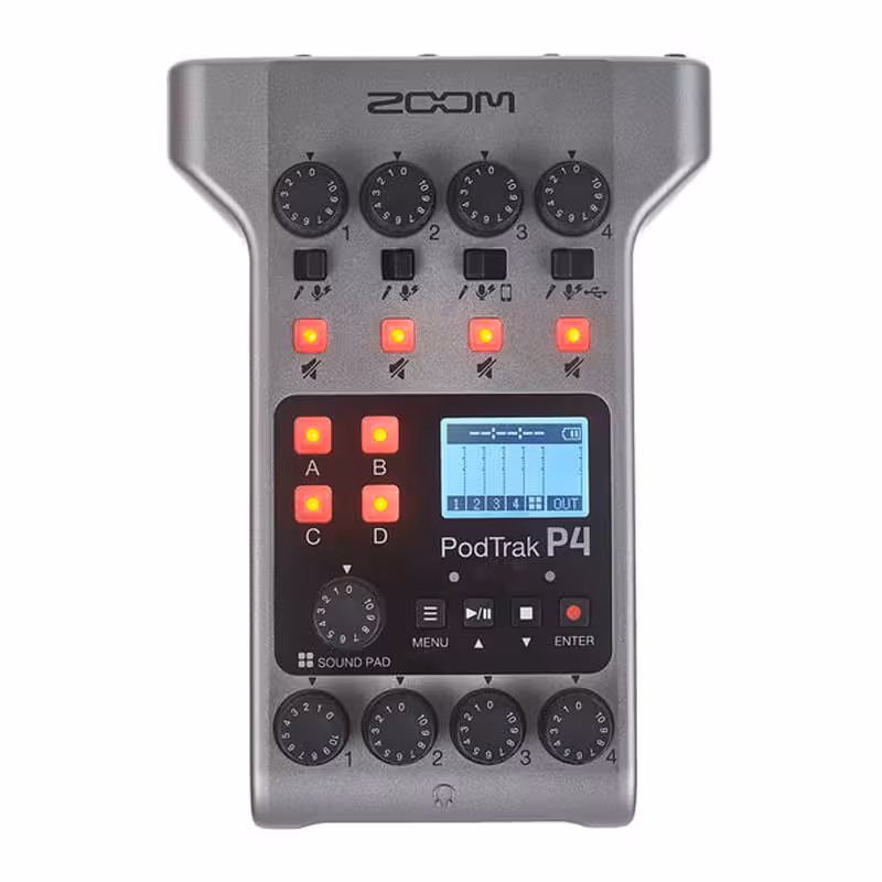 رکوردر صدا زوم مدل P4ZOOM PodTrak P4 Recorder