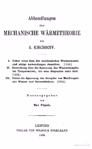 خرید و دانلود نسخه کامل کتاب Abhandlungen über mechanische Wärmetheorie (1858)