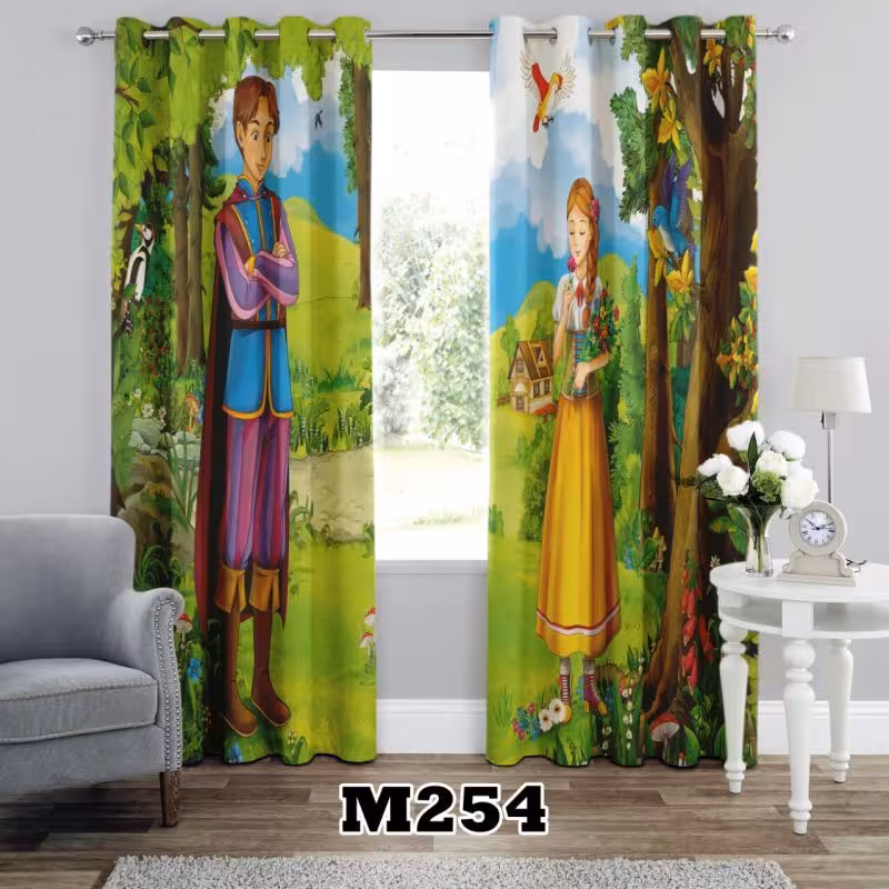 پرده سه بعدی طرح کودک