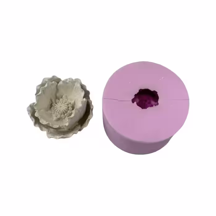 قالب سیلیکونی گل چهار برگ سه بعدی قطر 6 ارتفاع 6 سانت