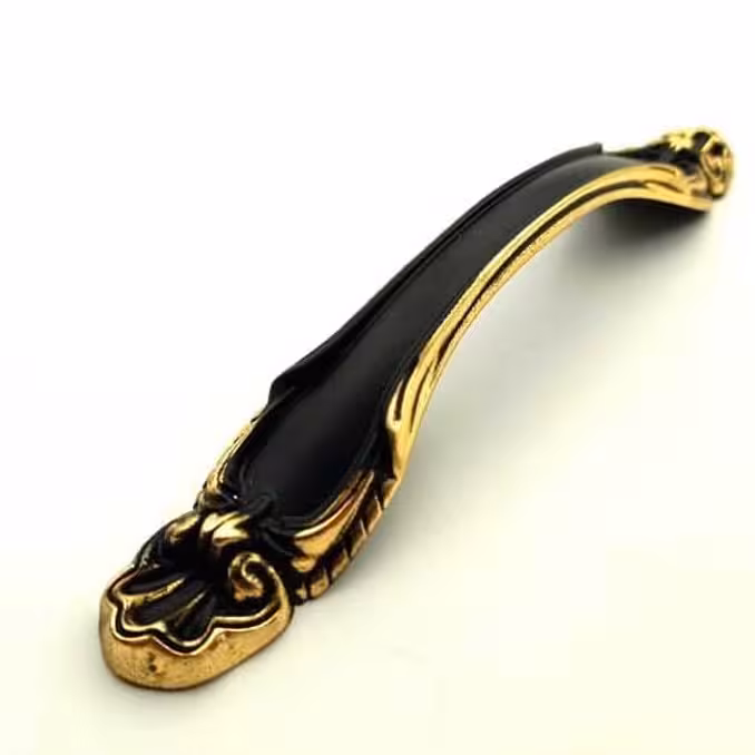 دستگیره کابینت کلاسیکKP2927سایز160رنگ مشکی طلایی کاپران با5سال ضمانت تعویض