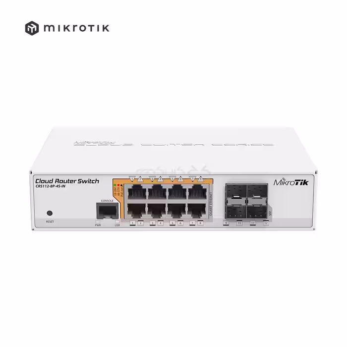 سوئیچ روتر میکروتیک مدل CRS112-8P-4S-IN