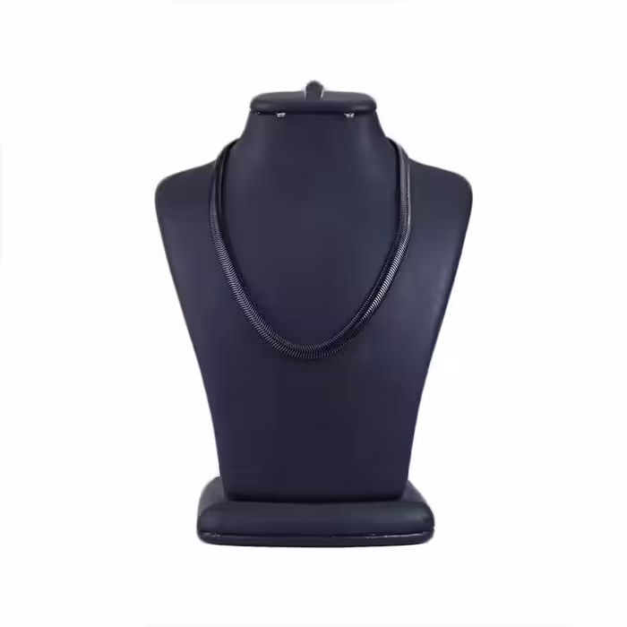 زنجیر استیل مردانه هرینگبون مشکی 4029/1