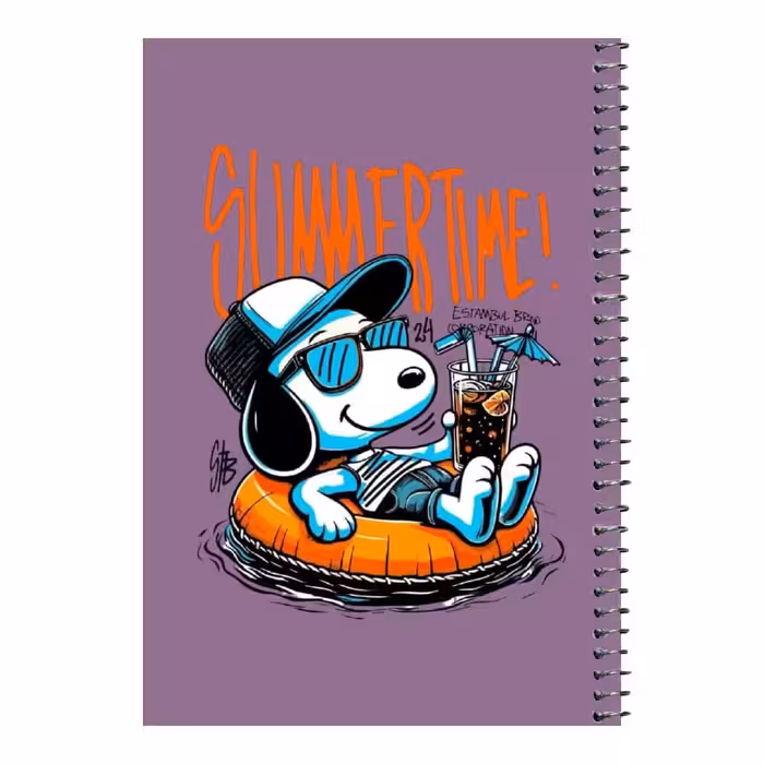 دفتر مشق 80 برگ اس جی مدل اسنوپی تابستان