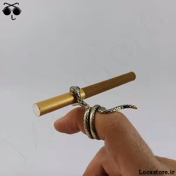 سیگار گیر (هولدر سیگار) مارپیچ طلایی